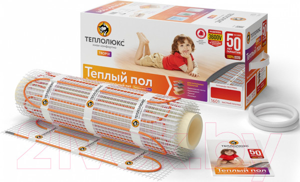 Изображение товара Теплый пол электрический Теплолюкс Tropix MHH 2240 Вт/14кв.м