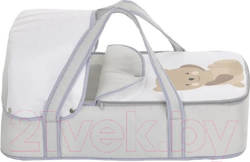 Изображение товара Люлька-переноска Bambola Мишка / 6238 (серый/белый)