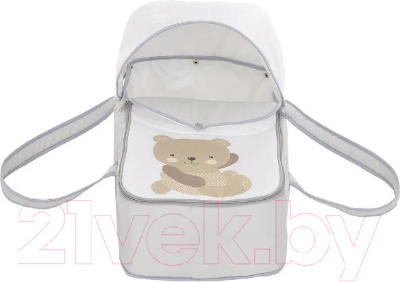 Изображение товара Люлька-переноска Bambola Мишка / 6238 (серый/белый)