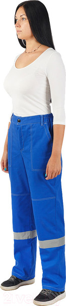 Изображение товара Комплект рабочей одежды Sardoba Tekstil Смена женский (р-р 60-62 / 170-176, василек / серый)