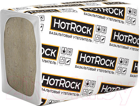 Изображение товара Минеральная вата HotRock Блок 1200х600x100 (упаковка)