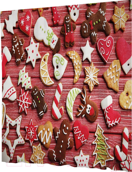 Изображение товара Шторка-занавеска для ванны JoyArty Пряники и печенья / sc_38338