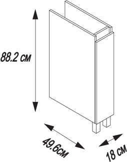 Изображение товара Тумба под умывальник Акватон Лайн (1A232301LF010)