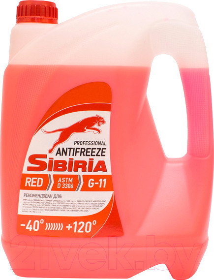 Изображение товара Антифриз Sibiria Красный G11 / 800887 (10кг)
