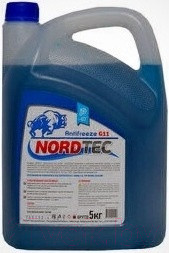 Изображение товара Антифриз Nordtec G11 -40 (5кг, синий)