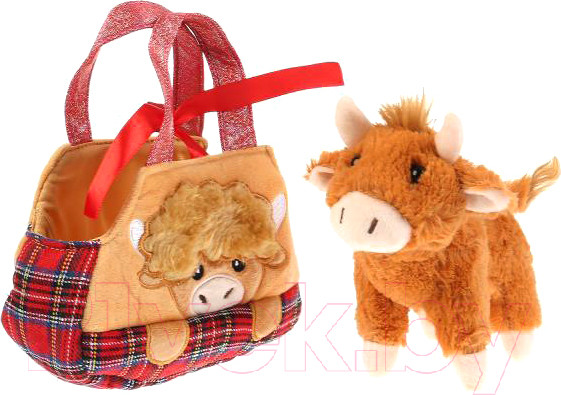 Изображение товара Мягкая игрушка Мой питомец Бычок в красной сумочке / CT191089-19