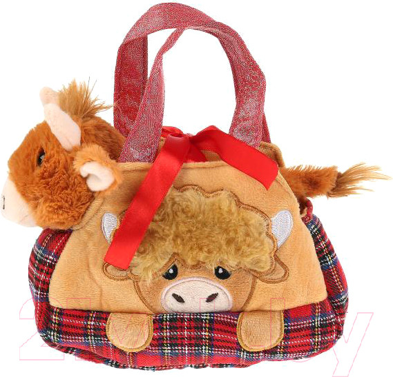 Изображение товара Мягкая игрушка Мой питомец Бычок в красной сумочке / CT191089-19