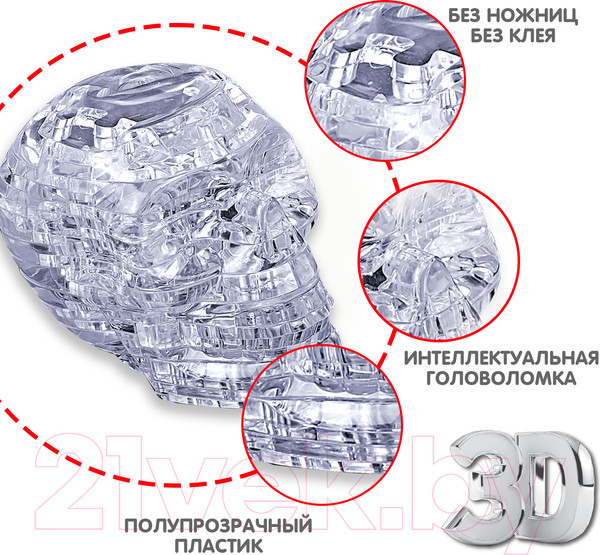 Изображение товара 3D-пазл Bondibon Череп / ВВ5230