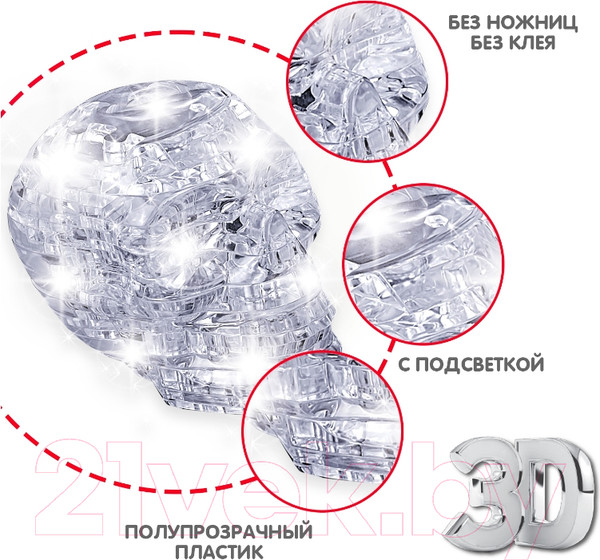 Изображение товара 3D-пазл Bondibon Череп / ВВ5231