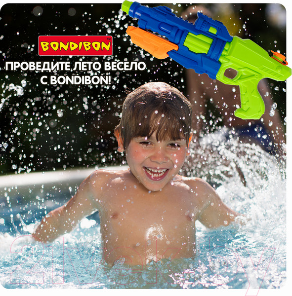 Изображение товара Бластер игрушечный Bondibon Водный пистолет. Наше лето / ВВ5443