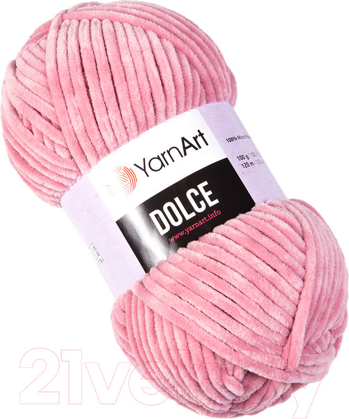 Изображение товара Пряжа для вязания Yarnart Dolce 100% микрополиэстер / 769 (120м, роза)