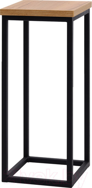 Изображение товара Стойка для цветов Millwood H4H203 21x21x50 (дуб золотой Craft/металл черный)