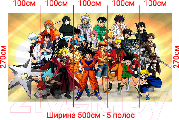 Изображение товара Фотообои листовые Arthata Fotooboi-Anime2-182 (500x270)
