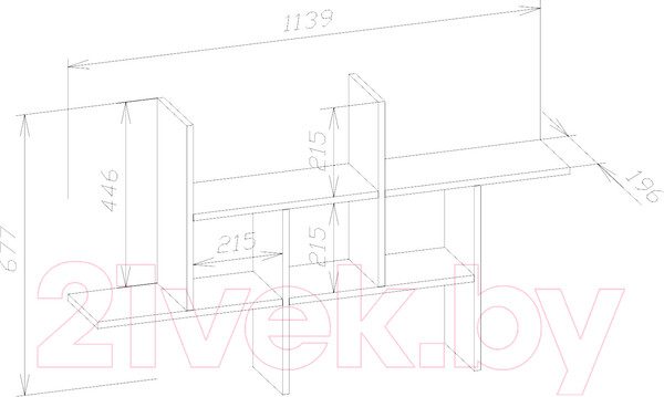 Изображение товара Полка Сокол-Мебель ПК-6 (белый)