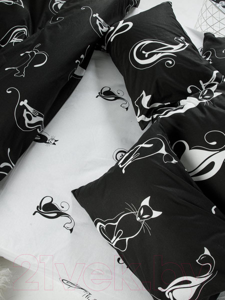 Изображение товара Комплект постельного белья Ночь нежна Багира Стандарт Евро 70x70 / 70305-1+70306-1