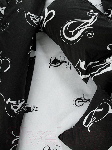 Изображение товара Комплект постельного белья Ночь нежна Багира Стандарт Евро 70x70 / 70305-1+70306-1