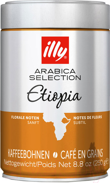 Изображение товара Кофе в зернах illy Арабика селекшн Эфиопия  (250г)
