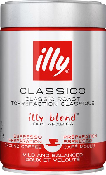 Изображение товара Кофе молотый illy Средней обжарки (250г)