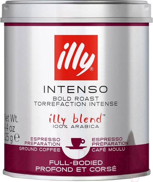 Изображение товара Кофе молотый illy Темной обжарки (125г)