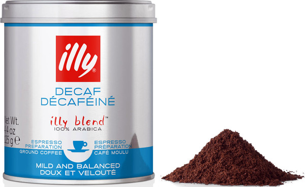 Изображение товара Кофе молотый illy Без кофеина (125г)