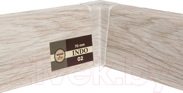 Изображение товара Уголок для плинтуса Arbiton Indo 02 Северный Ясень (2шт, внутренний, флоупак)