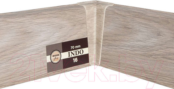 Изображение товара Уголок для плинтуса Arbiton Indo 16 Дуб Кавказский (2шт, внутренний, флоупак)