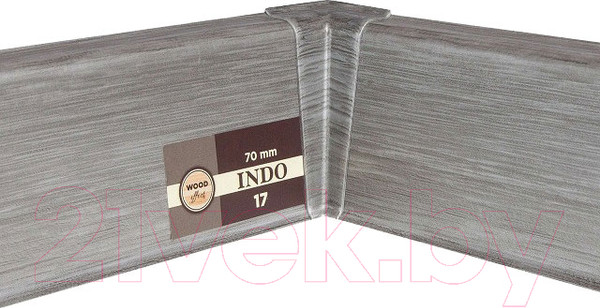 Изображение товара Уголок для плинтуса Arbiton Indo 17 Алюминий (2шт, внутренний, флоупак)