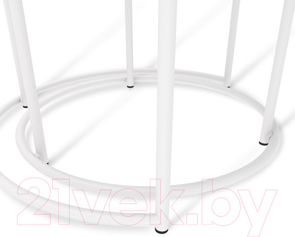 Изображение товара Комплект журнальных столиков Sheffilton SHT-CT7 (камень пьетра черный/белый муар)