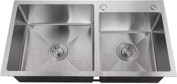 Изображение товара Мойка кухонная РМС MR-7843 (корзина раздвижная и дозатор врезной)