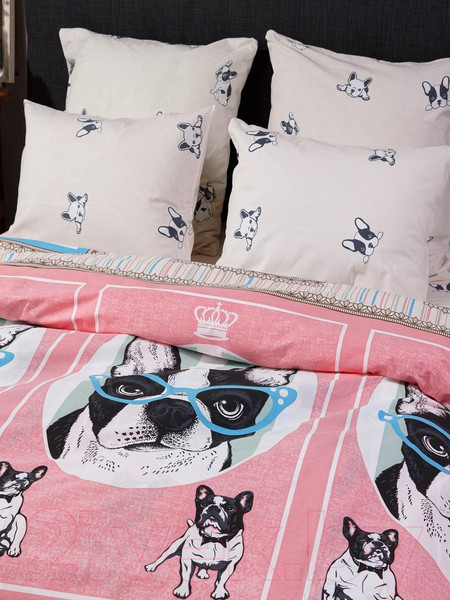 Изображение товара Комплект постельного белья Ночь нежна Миссис Ли Поплин 1.5сп. 70x70 / 9870-2+9871-2