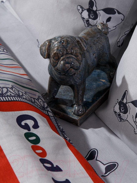 Изображение товара Комплект постельного белья Ночь нежна Мистер Ли Поплин 1.5 сп. 70x70 / 9870-1+9871-1