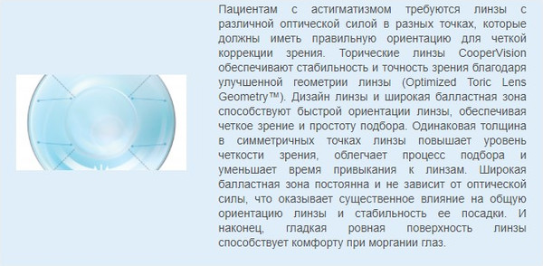 Изображение товара Контактная линза Biofinity AST Sph-2.50 CYL-0.75 ax050 R8.7