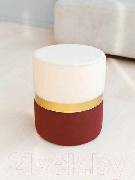 Изображение товара Пуф DreamBag Колорадо / 13675 (бежево-бордовый)