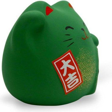 Изображение товара Статуэтка Hatamoto Манэки Кот / MK-07 (зеленый)