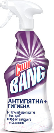 Изображение товара Чистящее средство для ванной комнаты Cillit Bang Антипятна и Гигиена спрей (750мл)