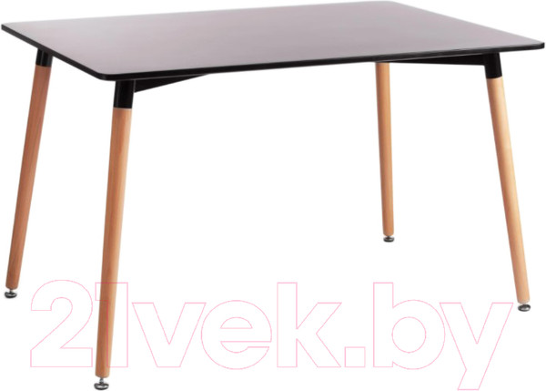 Изображение товара Обеденный стол Tetchair John 80x120x75 (черный/натуральный)