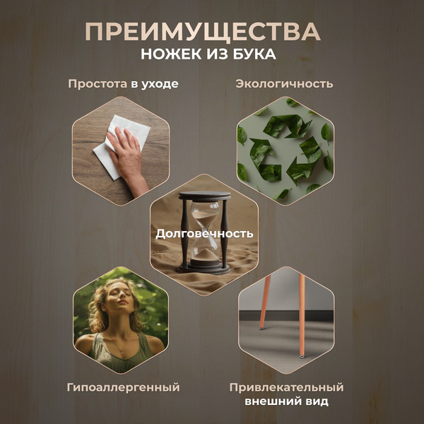 Изображение товара Обеденный стол Tetchair Mars 80x80x75 (белый/натуральный)