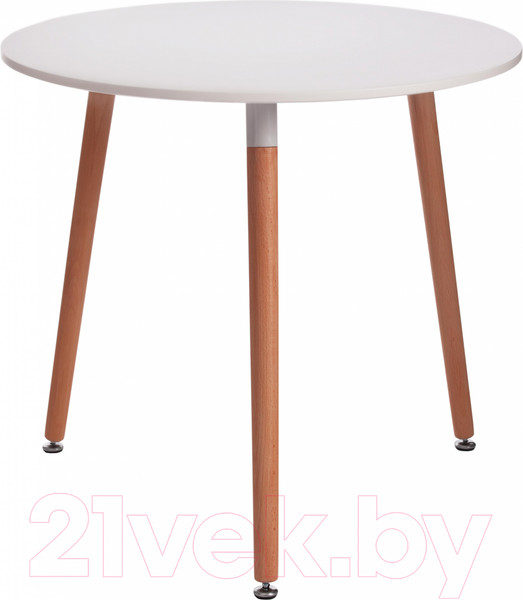 Изображение товара Обеденный стол Tetchair Mars 80x80x75 (белый/натуральный)