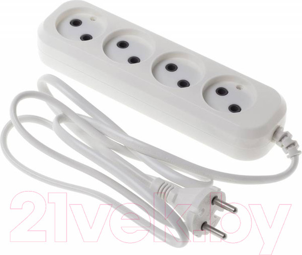 Изображение товара Сетевой фильтр Buro BU-PSL4.5/W (5м, 4 розетки, белый)