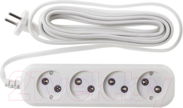 Изображение товара Сетевой фильтр Buro BU-PSL4.5/W (5м, 4 розетки, белый)
