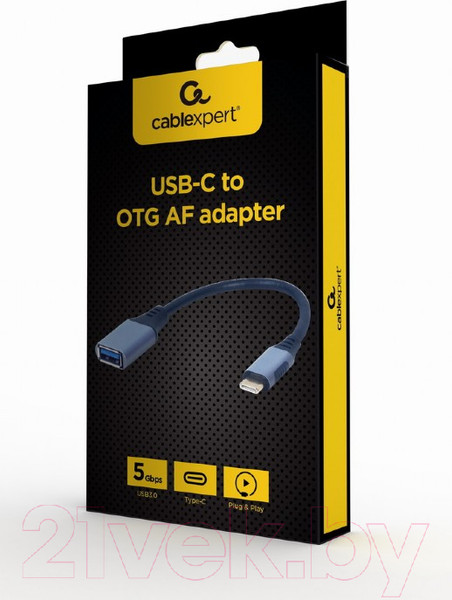 Изображение товара Кабель/переходник Gembird A-USB3C-OTGAF-01 (0.15м)
