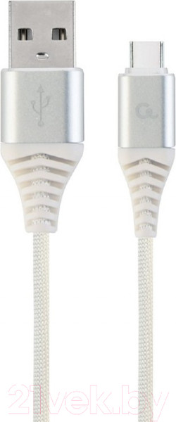 Изображение товара Кабель Gembird USB2 Type-C / CC-USB2B-AMCM-1M-BW2 (1м, белый/серебристый)