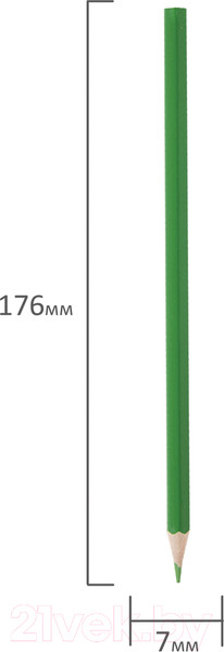 Изображение товара Набор цветных карандашей Пифагор Веселая такса / 181806 (12цв)