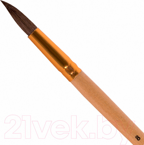 Изображение товара Кисть для рисования Пифагор Беличья №8 / 200822 (круглая)