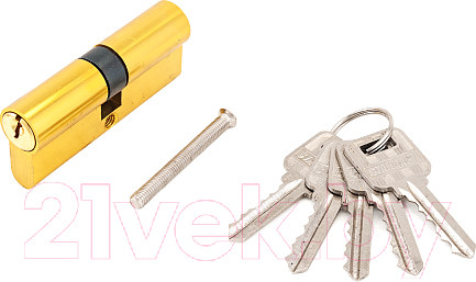 Изображение товара Цилиндровый механизм замка Стандарт 103/50 132/50 кл/кл GP 70мм (латунь)