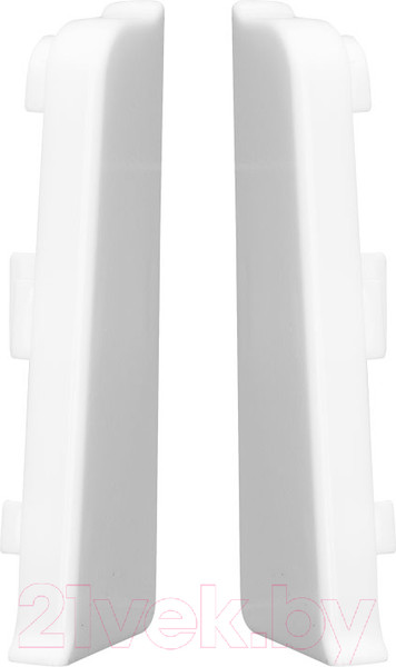 Изображение товара Заглушка для плинтуса Arbiton Indo 01 Белый Блеск (2шт, флоупак)