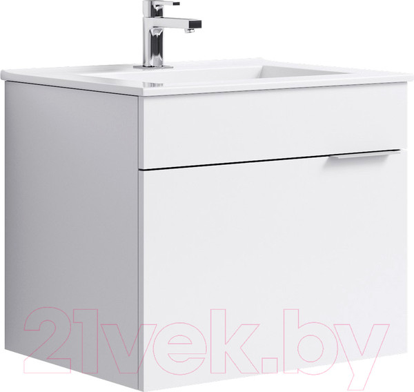 Изображение товара Тумба с умывальником Aqwella Quadro 60 / Br.01.06/1/W