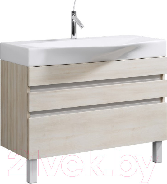 Изображение товара Тумба с умывальником Aqwella Бергамо 100 / Ber.01.10/n/А