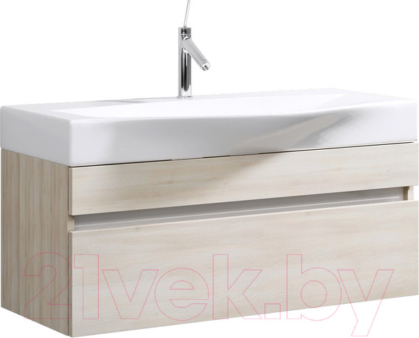 Изображение товара Тумба с умывальником Aqwella Бергамо 100 / Ber.01.10/A