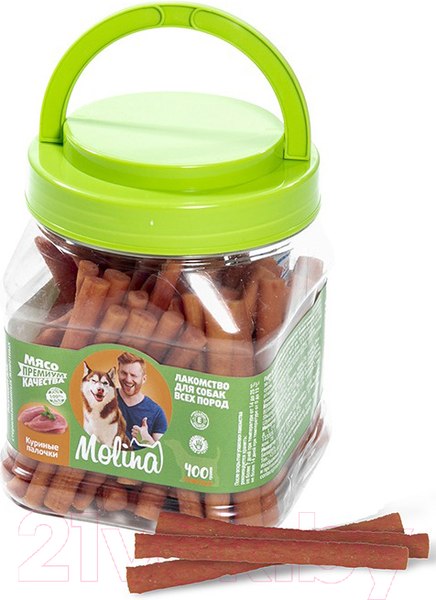 Изображение товара Лакомство для собак Molina Куриные палочки / 7544 (400г)